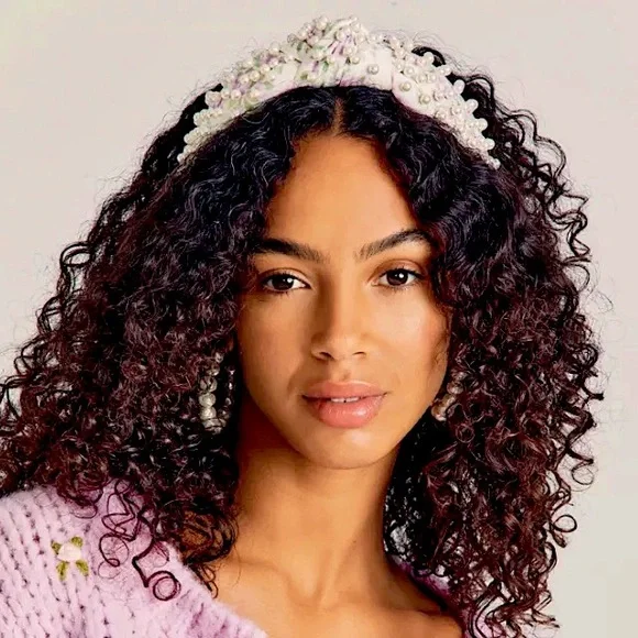 Love Shack Fancy Pearl Headband BNWOT - Picture 10 of 11